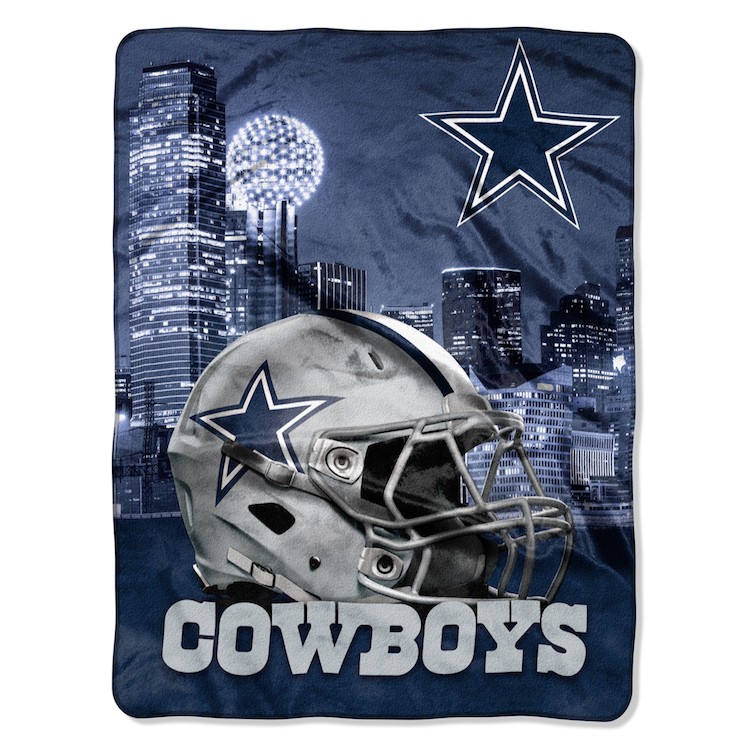Dallas Cowboys 50" x 60" Gridiron Fleece Throw Blanket | eBay