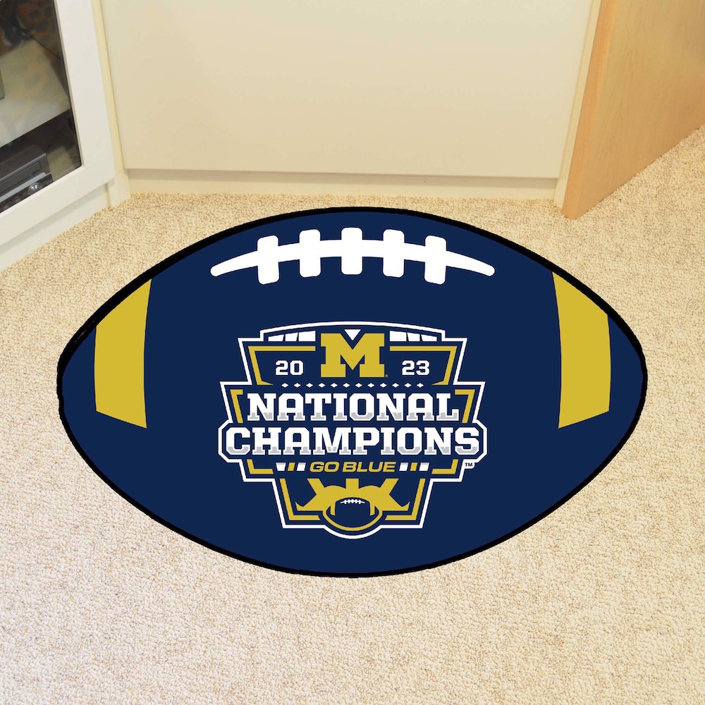 Michigan Wolverines COLLEGE FOOTBALL CHAMPS Football Mat