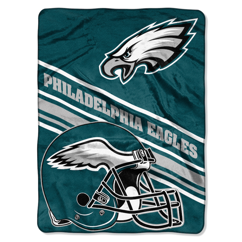 Philadelphia Eagles Large Plush Fleece Raschel Blanket 60 ...