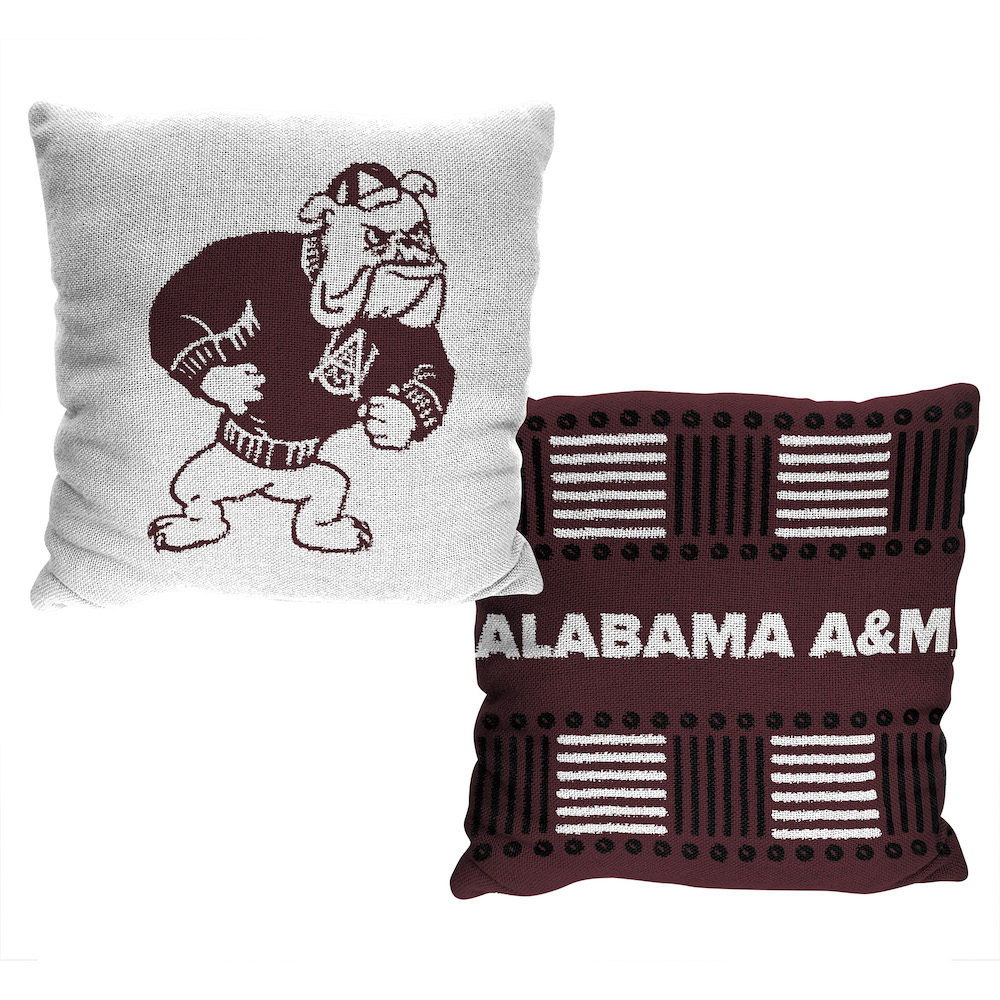 Alabama A&M Bulldogs HOMAGE Double Sided INVERT Woven Pillow