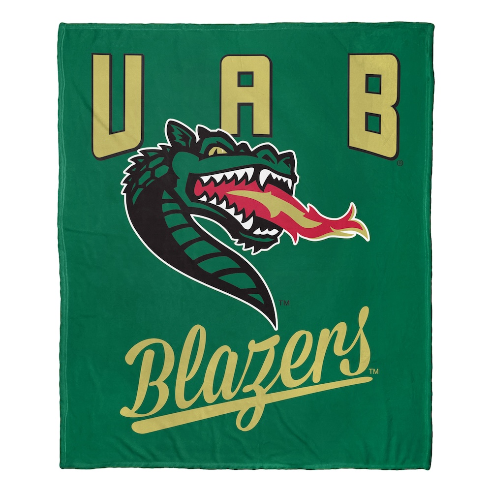 Alabama Birmingham Blazers ALUMNI Silk Touch Throw Blanket 50 x 60 inch