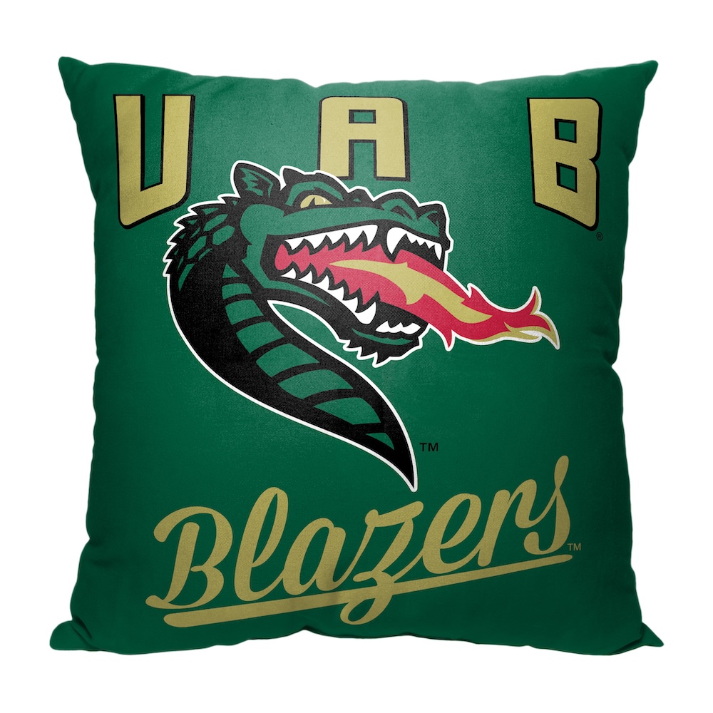 Alabama Birmingham Blazers ALUMNI Decorative Throw Pillow 18 x 18 inch