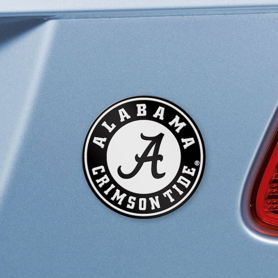 Alabama Crimson Tide ALT LOGO Chrome Metal Auto Emblem