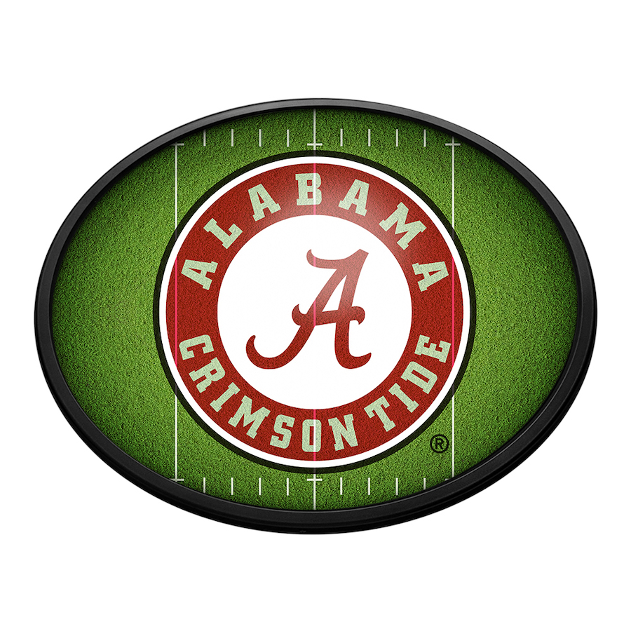 Alabama Crimson Tide ON THE 50 Slimline LED Wall Sign ~ OVAL