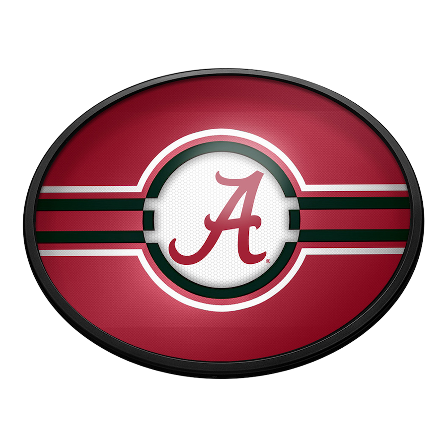 Alabama Crimson Tide Slimline LED Wall Sign ~ OVAL PRIMARY