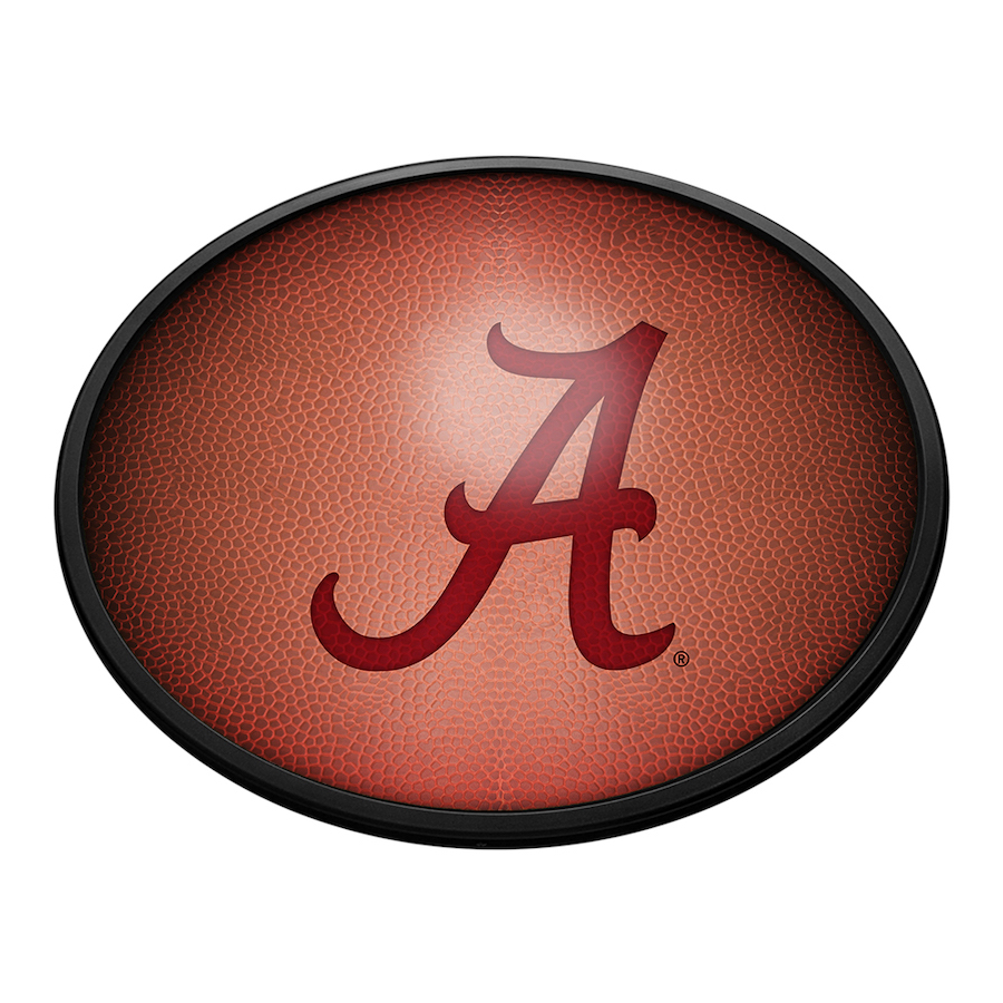 Alabama Crimson Tide PIGSKIN Slimline LED Wall Sign ~ OVAL