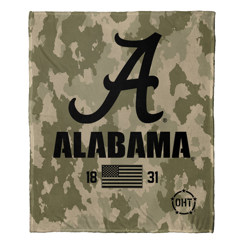 Alabama Crimson Tide OHT Special OPS Silk Touch Throw Blanket
