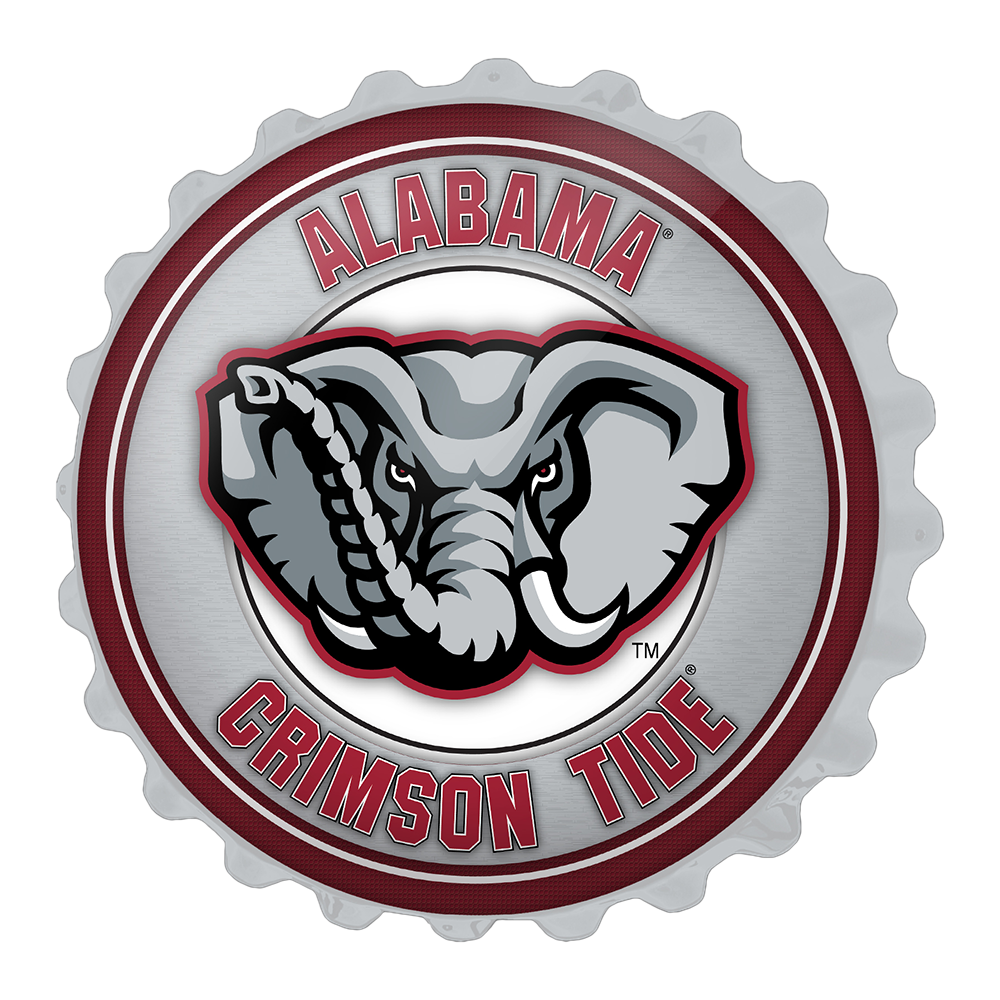 Alabama Crimson Tide Al Logo Bottle Cap Wall Sign