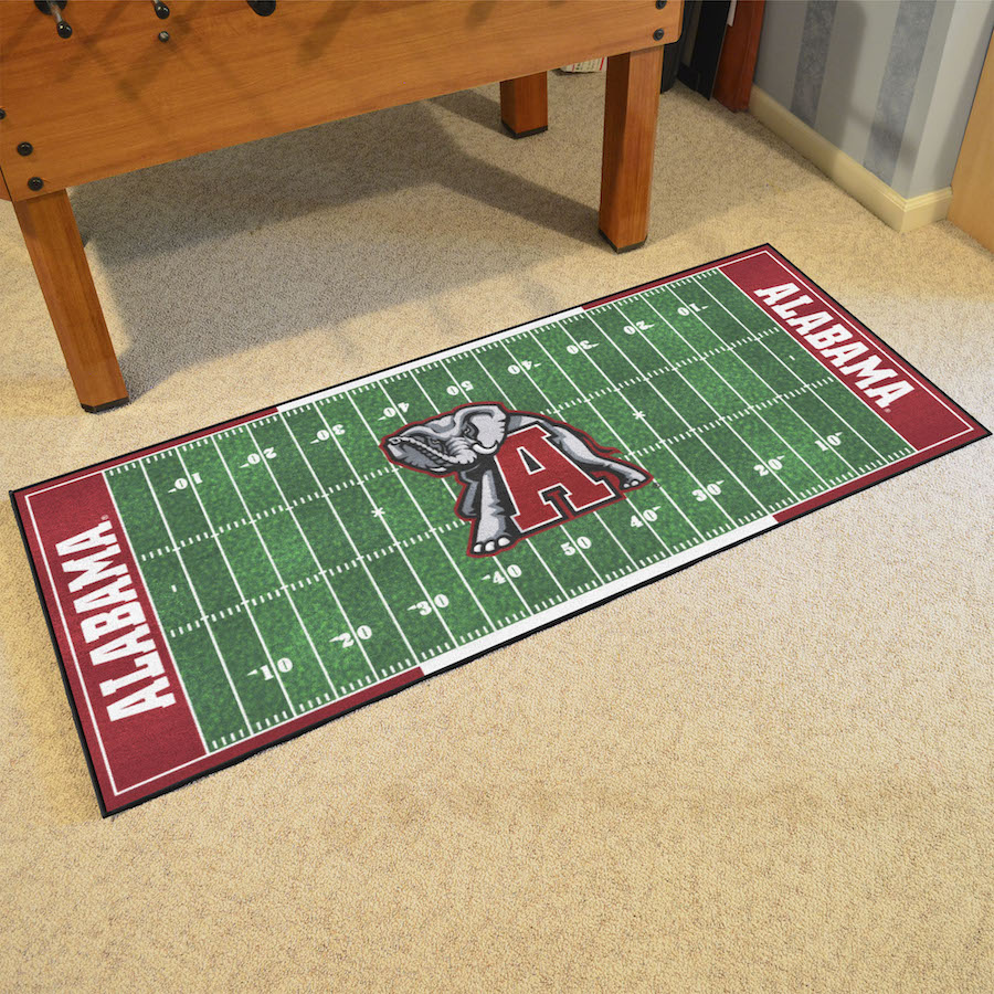 Alabama Crimson Tide 30 x 72 ALT LOGO Football Field Carpet Runner