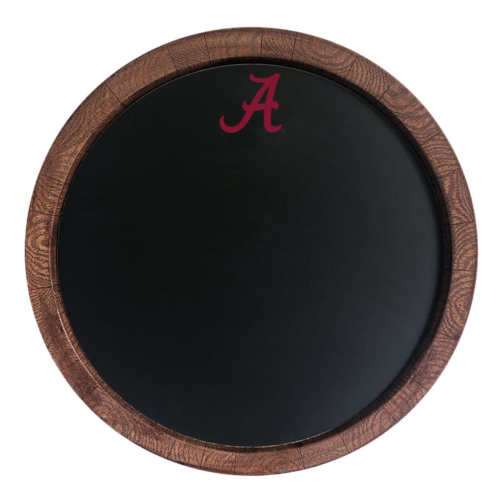 Alabama Crimson Tide Chalkboard FAUX Barrel Top Sign