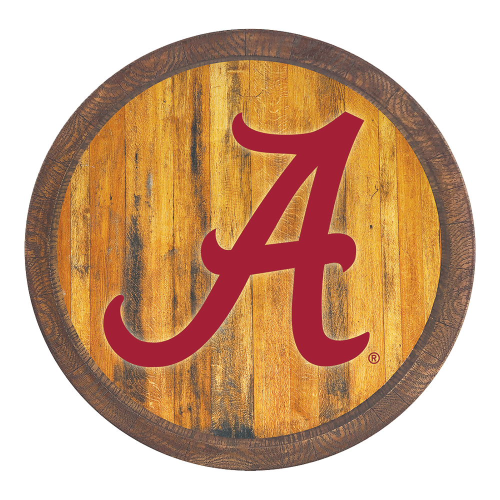 Alabama Crimson Tide FAUX Barrel Top Sign