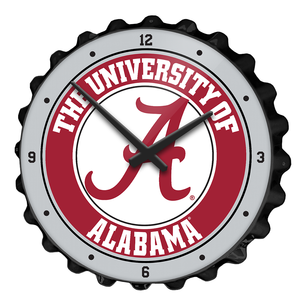 Alabama Crimson Tide Bottle Cap Wall Clock