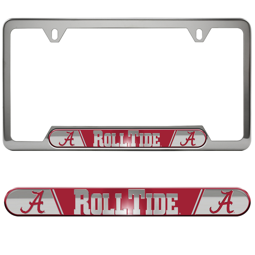 Alabama Crimson Tide Embossed License Plate Frame