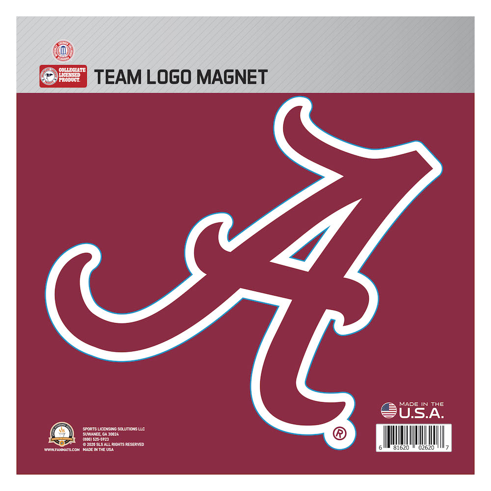 Alabama Crimson Tide Large Team Logo Magnet - Indoor Outdoor