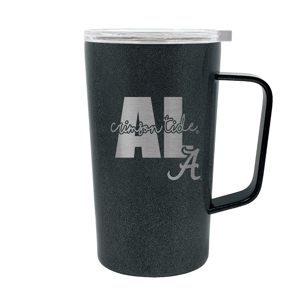 Alabama Crimson Tide 18 oz HUSTLE Travel Mug - ONYX