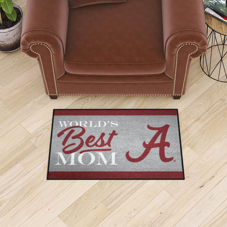 Alabama Crimson Tide 20 x 30 WORLDS BEST MOM Floor Mat