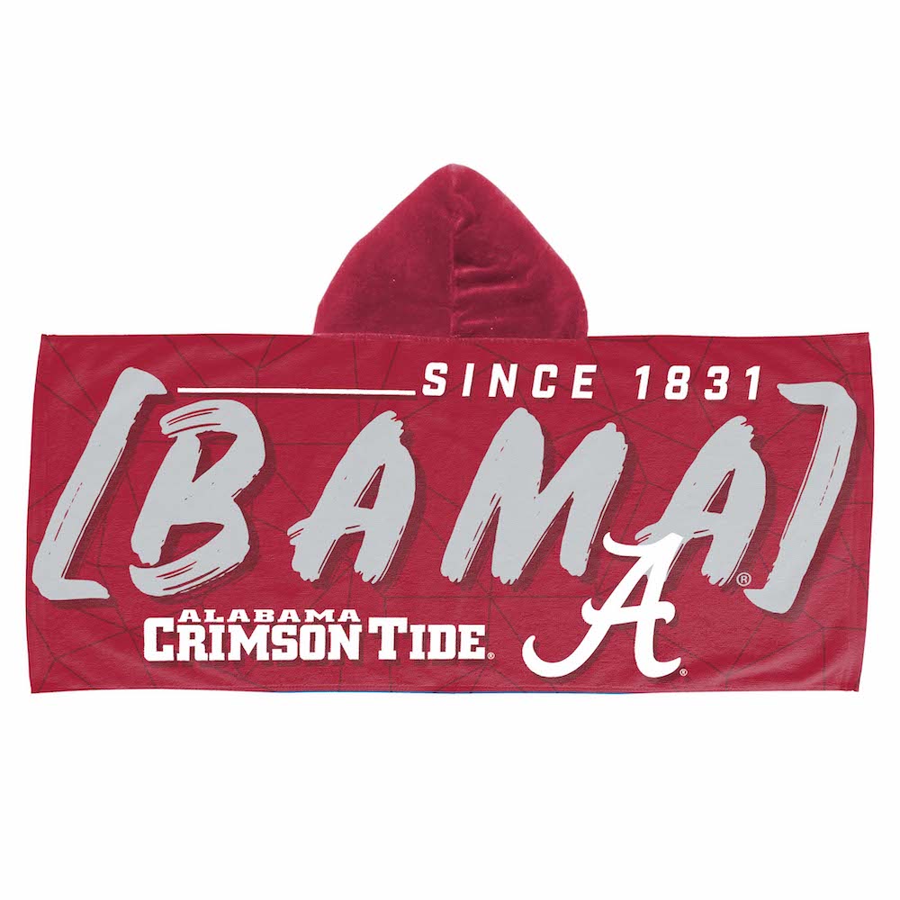 Alabama Crimson Tide Youth Hooded Beach Towel