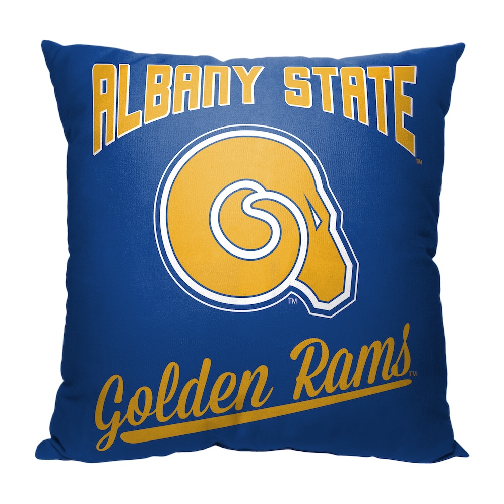 Albany State Golden Rams ALUMNI Decorative Throw Pillow 18 x 18 inch