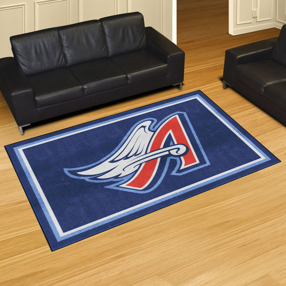 Anaheim Angels MLBCC Vintage 5x8 Area Rug Throwback Logo