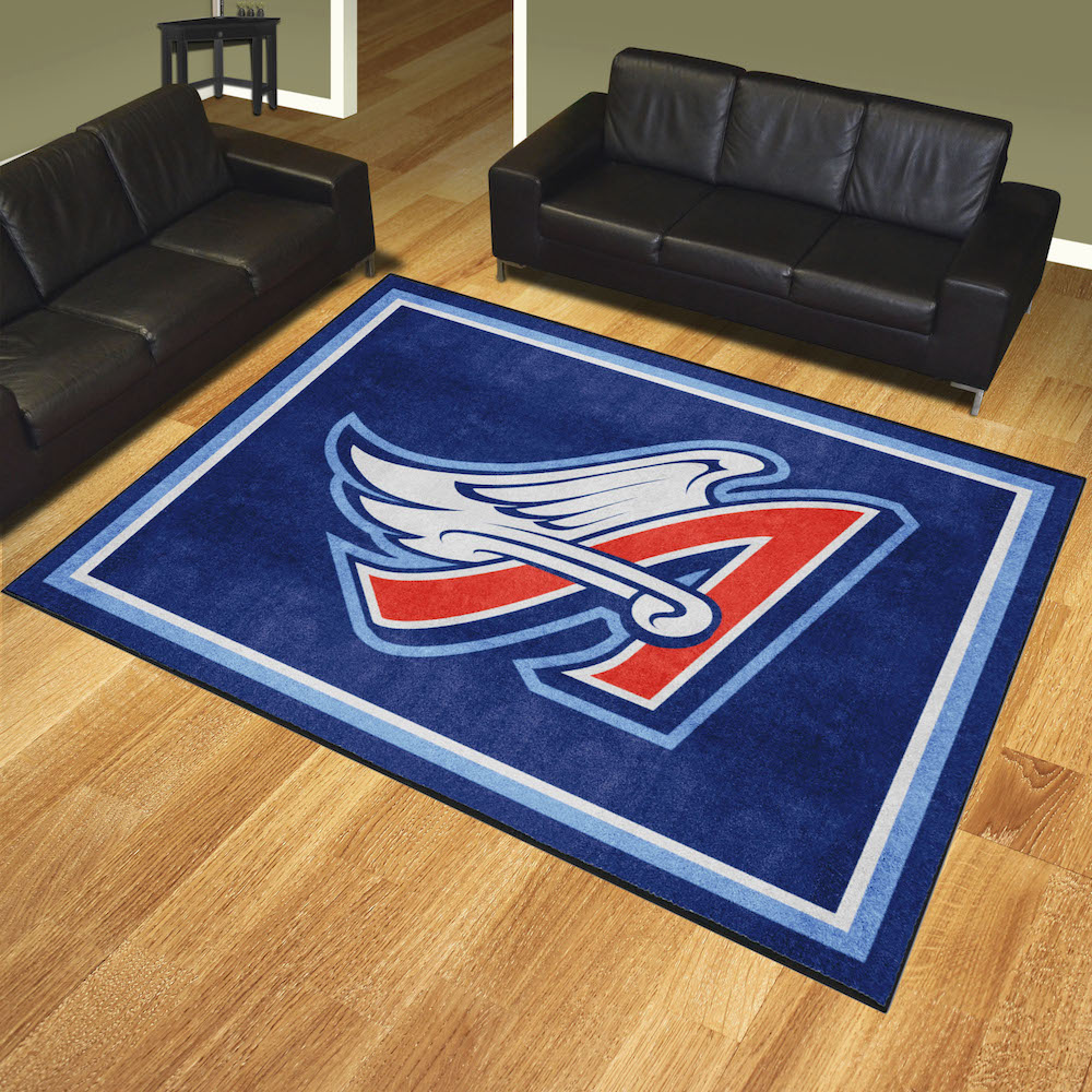 Anaheim Angels MLBCC Vintage Ultra Plush 8x10 Area Rug Throwback Logo