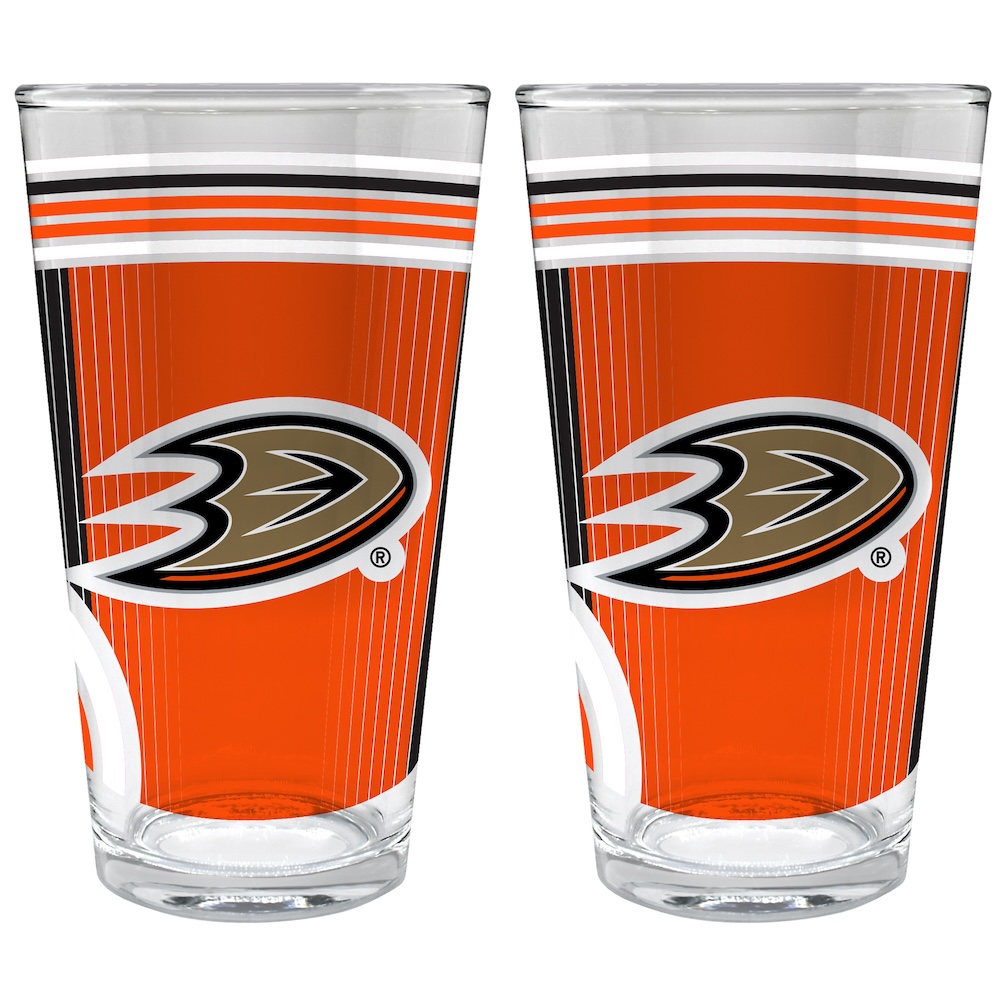 Anaheim Ducks COOL VIBES 2 pc Pint Glass Set