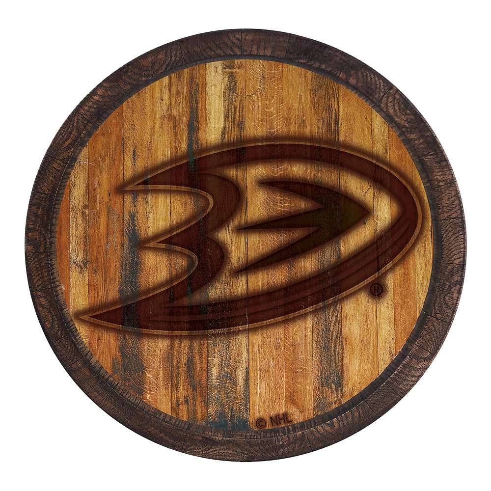 Anaheim Ducks Branded FAUX Barrel Top Sign