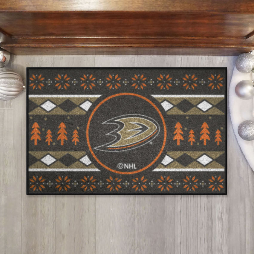 Anaheim Ducks HOLIDAY SWEATER 20 x 30 STARTER Floor Mat