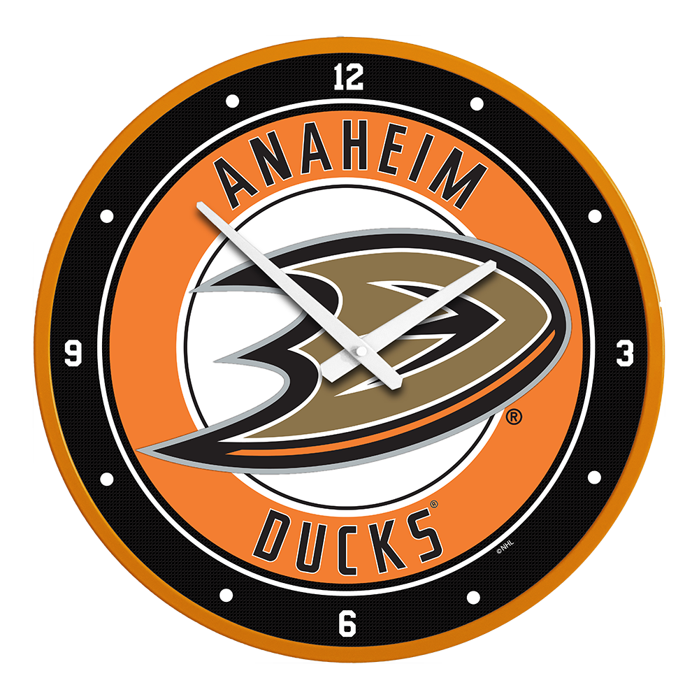 Anaheim Ducks Modern Disc Wall Clock