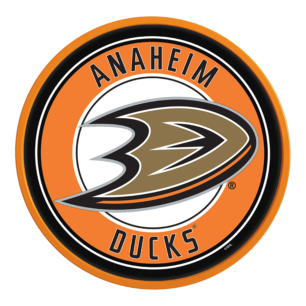 Anaheim Ducks Modern Disc Wall Sign