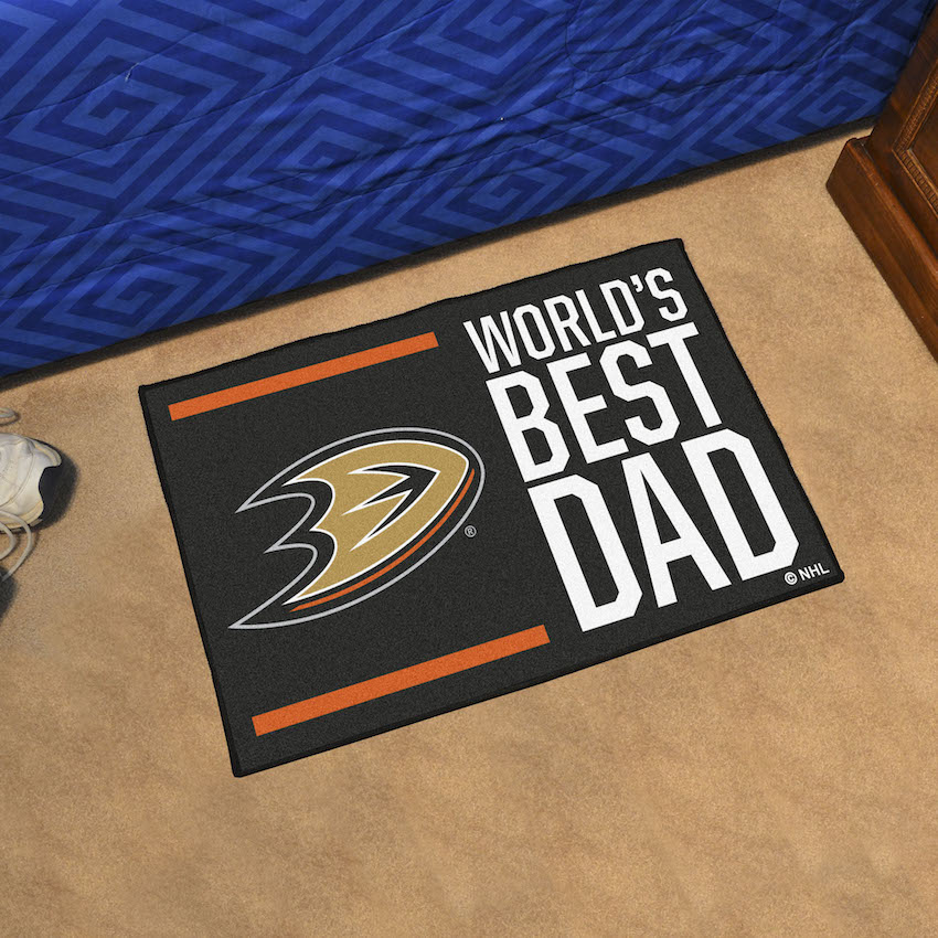 Anaheim Ducks 20 x 30 WORLDS BEST DAD Floor Mat