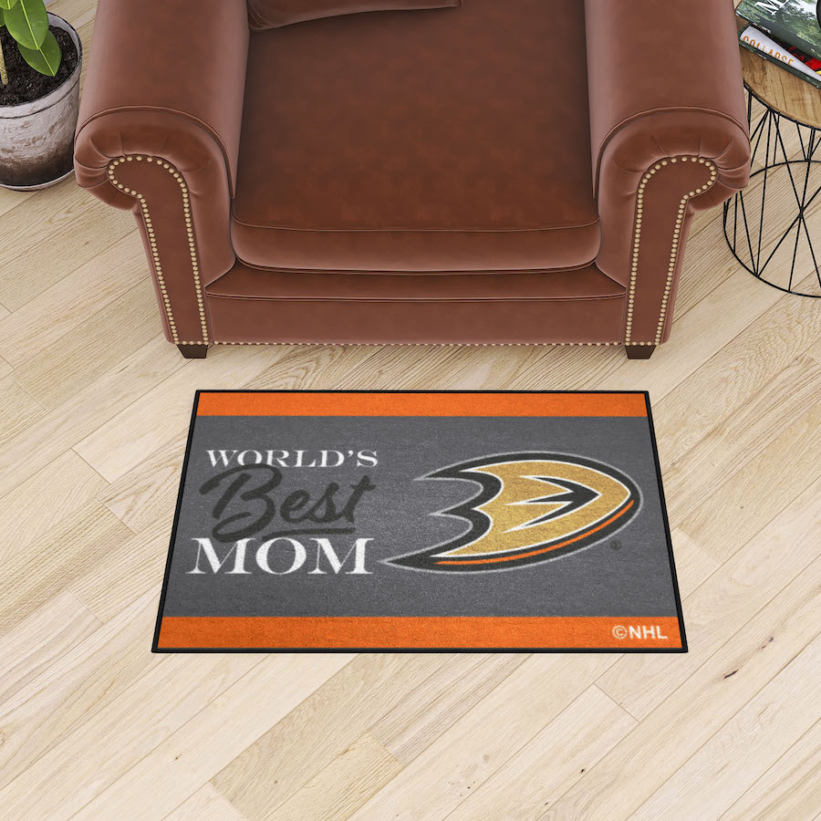 Anaheim Ducks 20 x 30 WORLDS BEST MOM Floor Mat