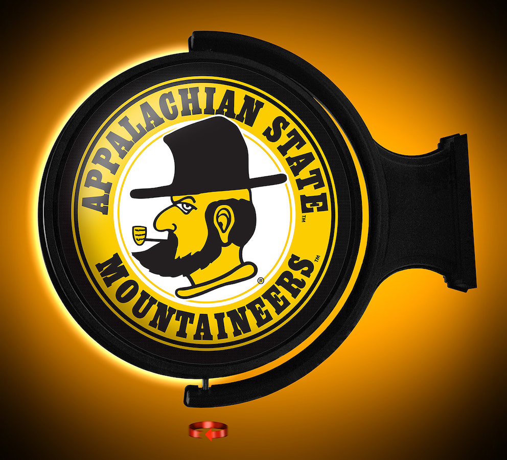 Appalachian State Mountaineers LED Rotating Wall Sign ~ S