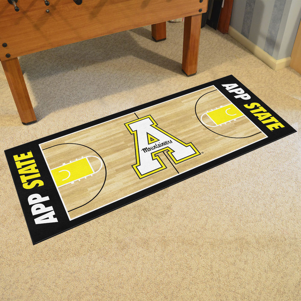 Appalachian State Mountaineers 30 x 72 Basketball Court Carpet Runner