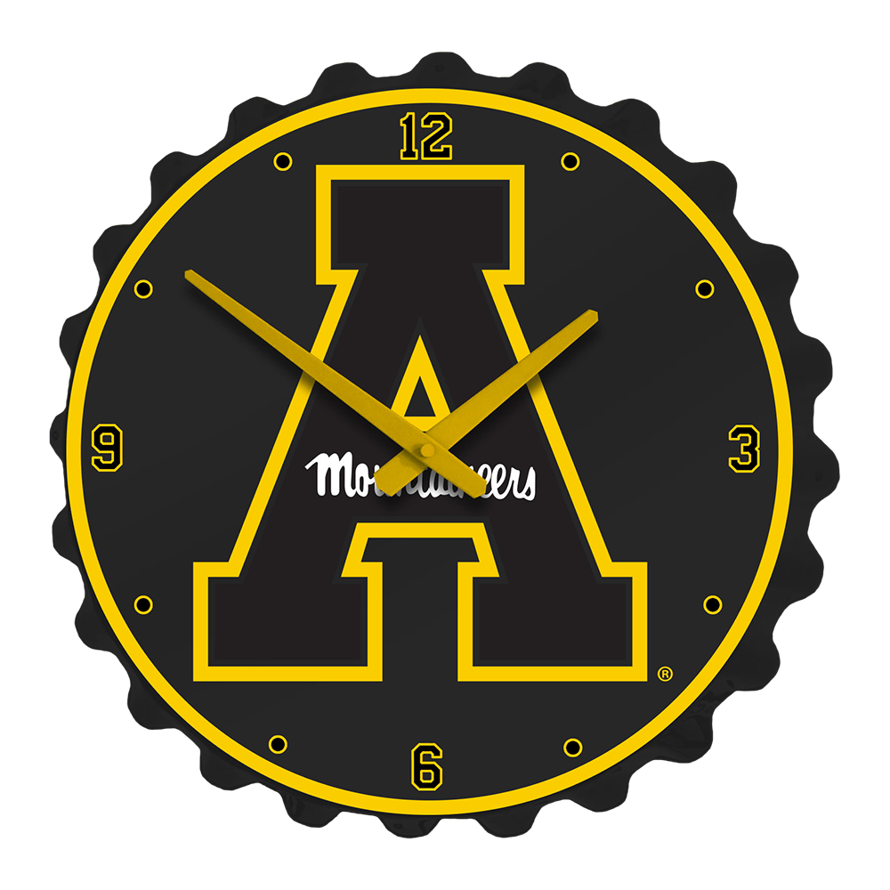 Appalachian State Mountaineers Bottle Cap Wall Clock