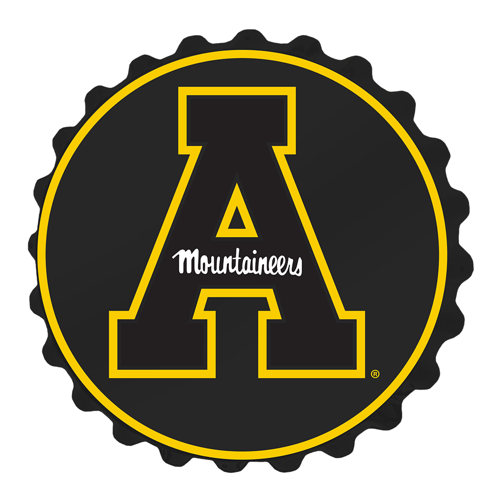 Appalachian State Mountaineers Bottle Cap Wall Sign