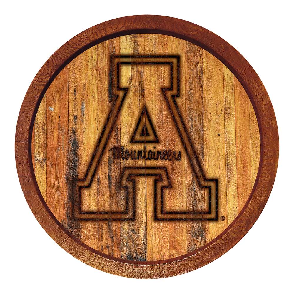 Appalachian State Mountaineers Branded FAUX Barrel Top Sign