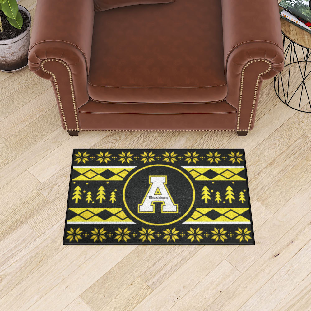 Appalachian State Mountaineers HOLIDAY SWEATER 20 x 30 STARTER Floor Mat