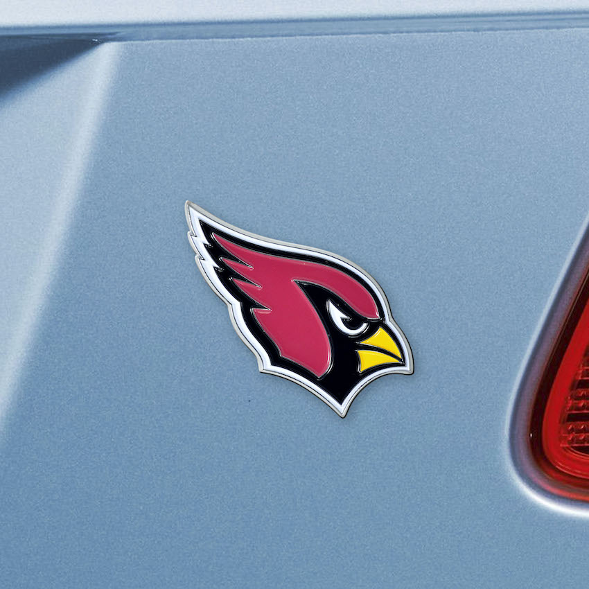 Arizona Cardinals Color Metal Auto Emblem