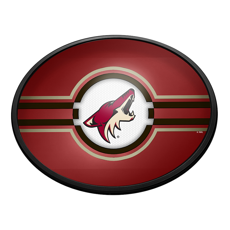 Arizona Coyotes Slimline LED Wall Sign ~ OVAL