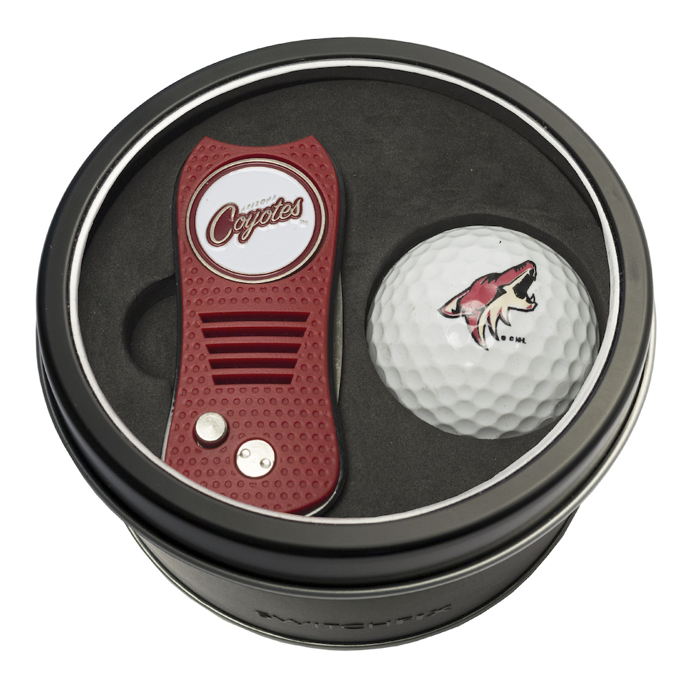 Arizona Coyotes Switchblade Divot Tool and Golf Ball Gift Pack