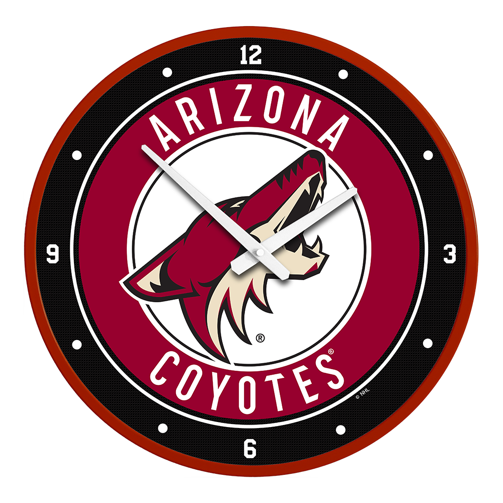 Arizona Coyotes Modern Disc Wall Clock