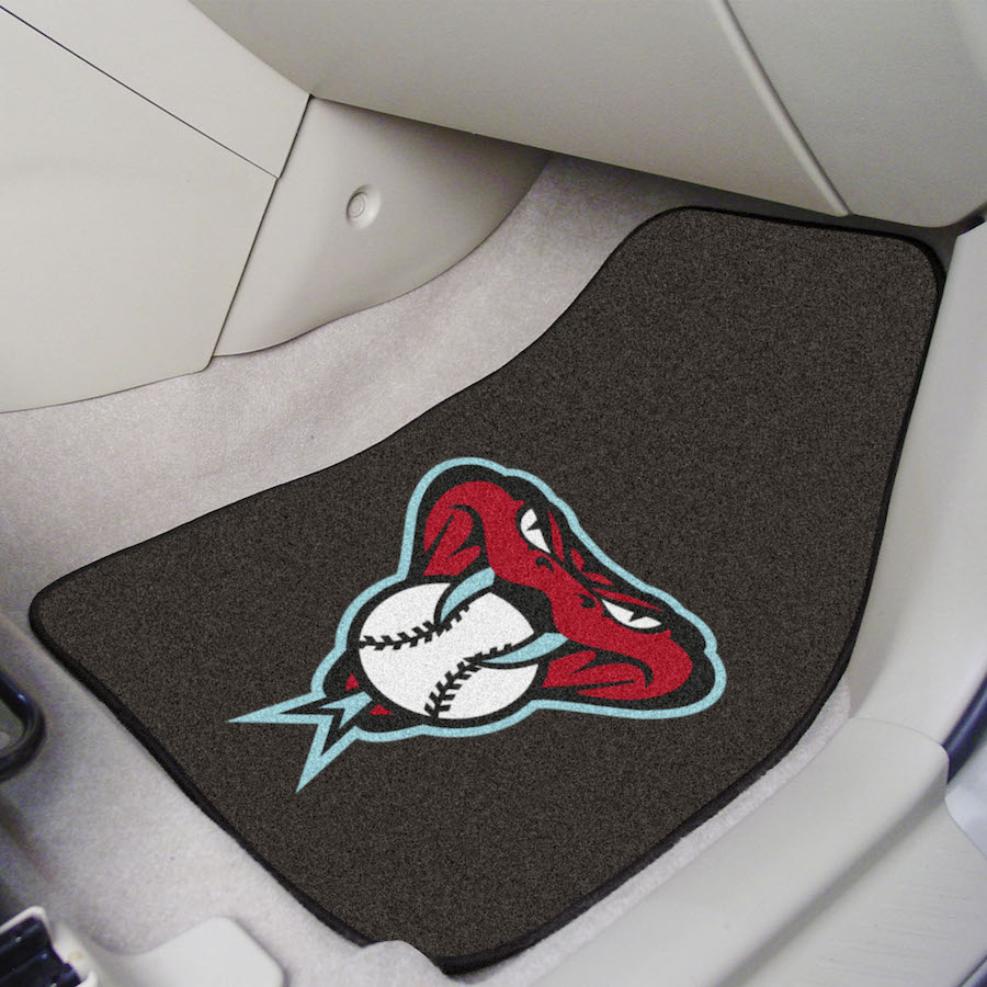 Arizona Diamondbacks ALT LOGO Car Floor Mats 18 x 27 Carpeted-Pair