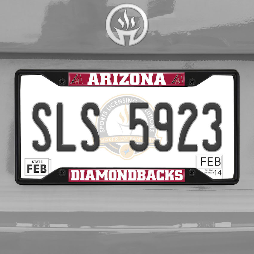 Arizona Diamondbacks Black License Plate Frame