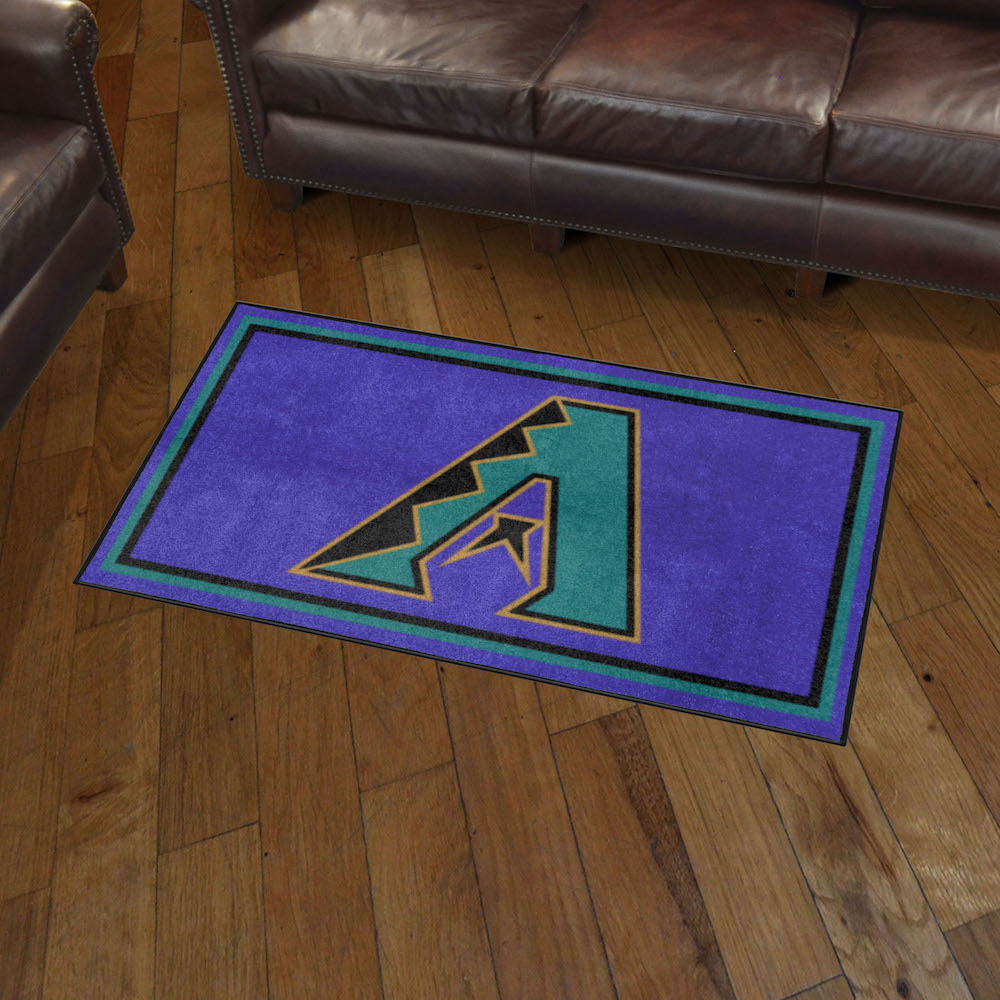 Arizona Diamondbacks MLBCC Vintage 3x5 Area Rug Throwback Logo