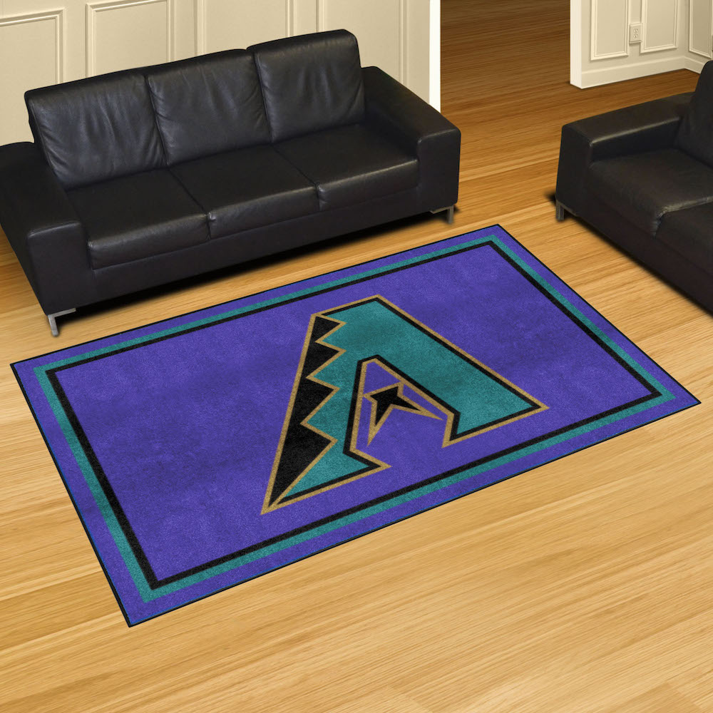 Arizona Diamondbacks MLBCC Vintage 5x8 Area Rug Throwback Logo