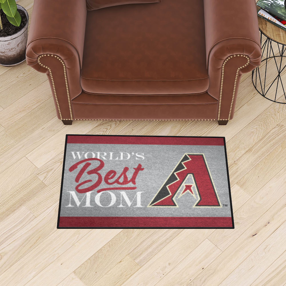 Arizona Diamondbacks 20 x 30 WORLDS BEST MOM Floor Mat