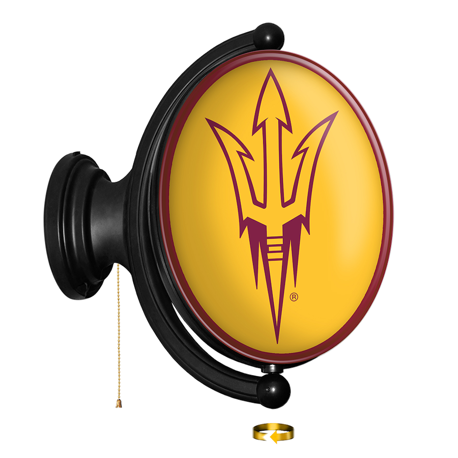 Arizona State Sun Devils LED Rotating Wall Sign ~ OVAL