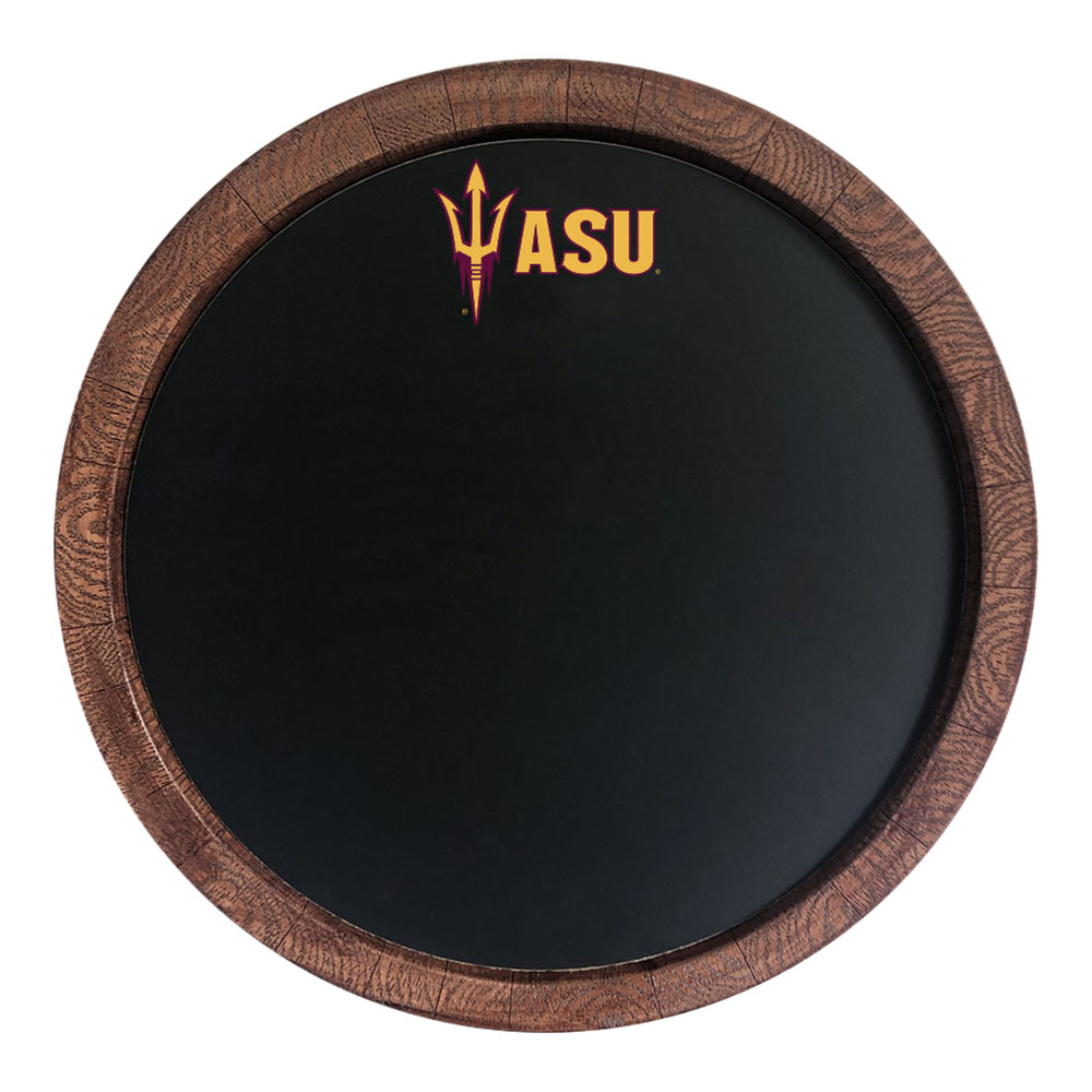 Arizona State Sun Devils Chalkboard FAUX Barrel Top Sign