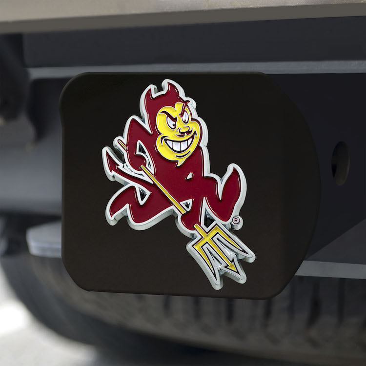 Arizona State Sun Devils Black and Color Trailer Hitch Cover