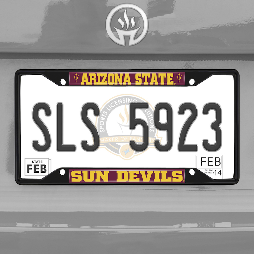 Arizona State Sun Devils Black License Plate Frame